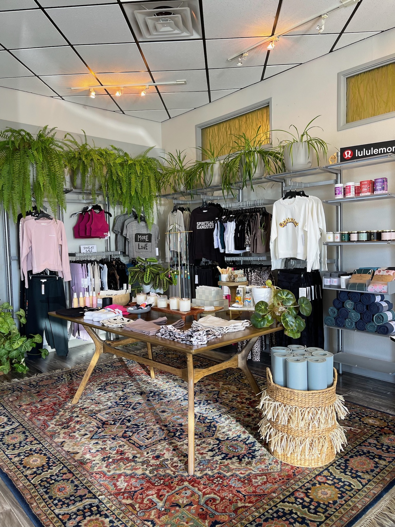 Lobby and retail area